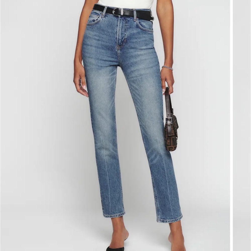 Reformation Liza Ultra High Rise Straight Jeans Malta - Size 26